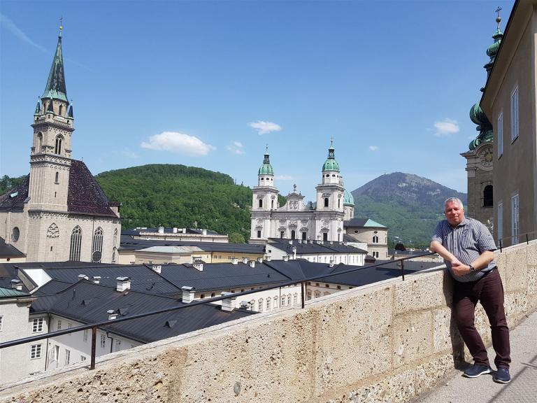 Salzburg vom Mönchsberg aus